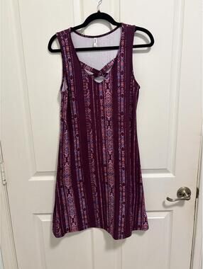 Mudd Sleeveless Patterned Dress Size Small